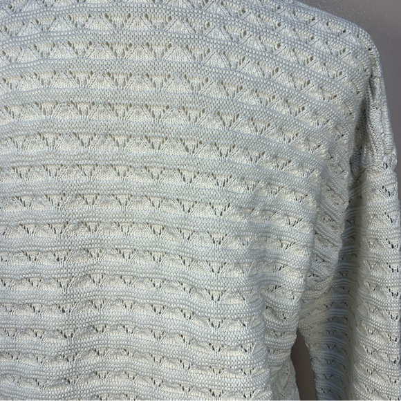 Veronica Beard Bracia Pointelle V Neck Sweater - Picture 9 of 15